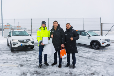Tallinna Lennujaama tütarettevõte Tallinn Airport GH AS võttis kasutusele esimesed elektriautod Dacia Spring